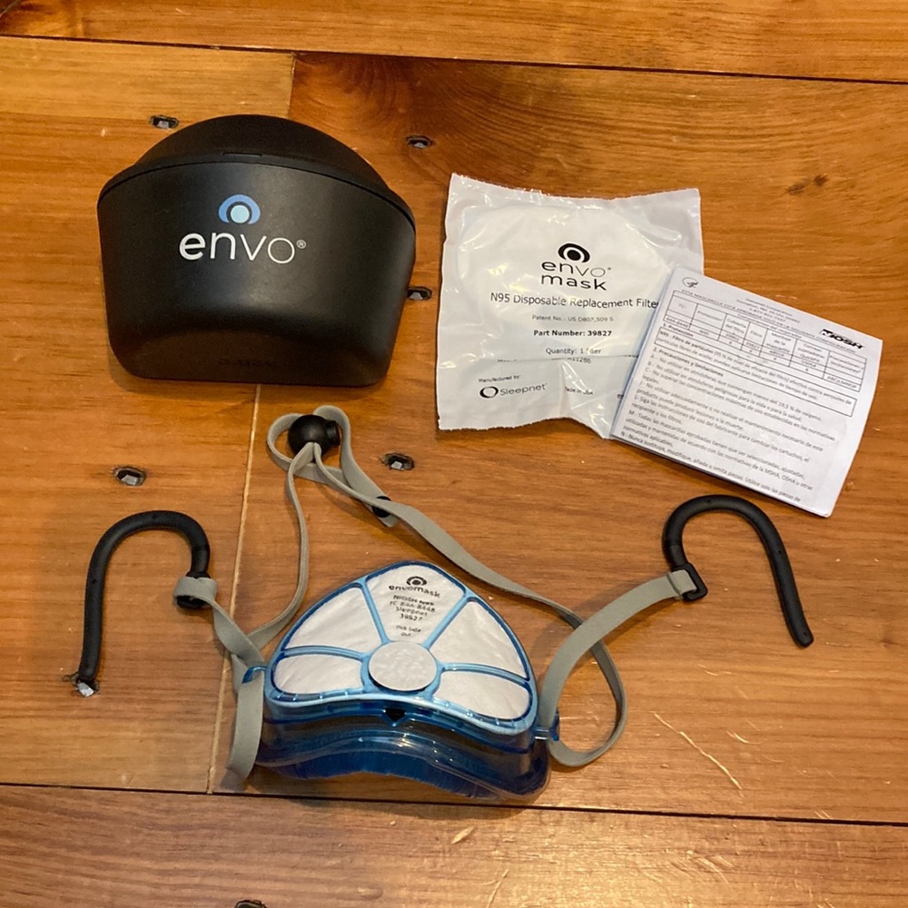 ENVO N95 Respirator w/Extra NIP Filter Instructions Container